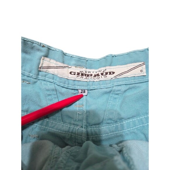 Vtg Marithe Francois Girbaud Y2K Baggy Shorts Blue Men's Size 28 USA 90s B27.1 - Picture 4 of 13